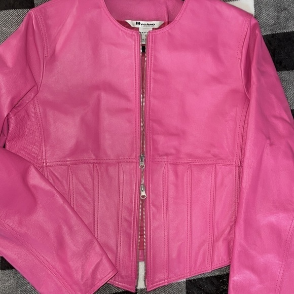 Vintage Nygard Collection Barbie Pink Leather Jacket - Picture 6 of 7